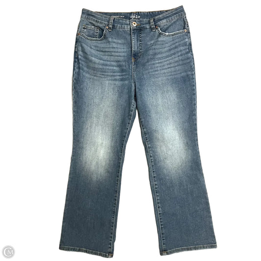 Jeans Cropped By Style And Company In Blue Denim, Size: 12