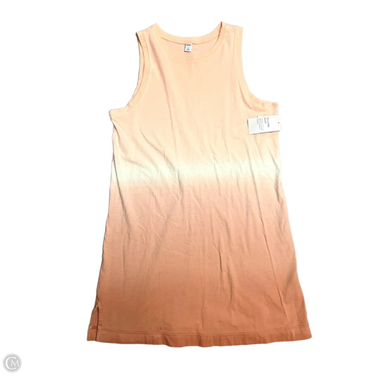 Dress Casual Midi By Old Navy In Peach, Size: M
