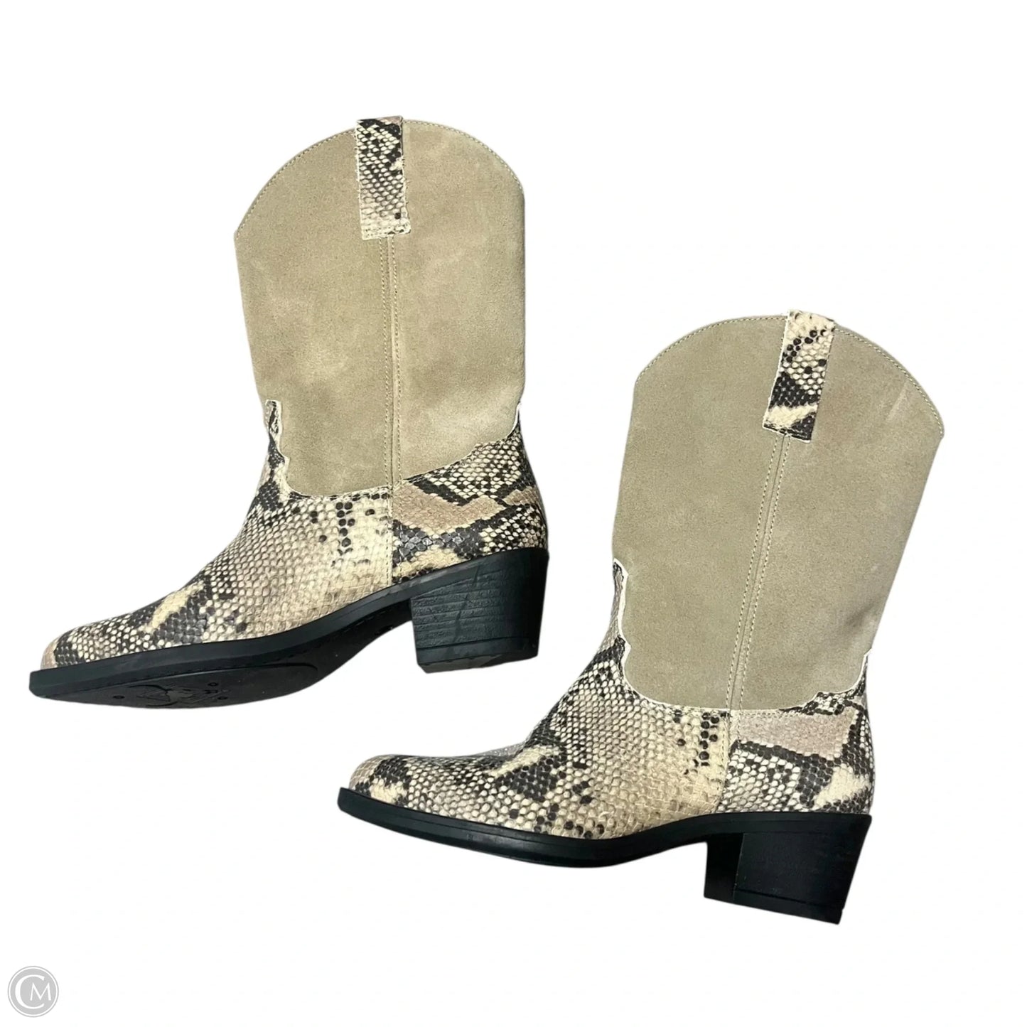 Boots Western By 1980 In Taupe, Size: 5.5