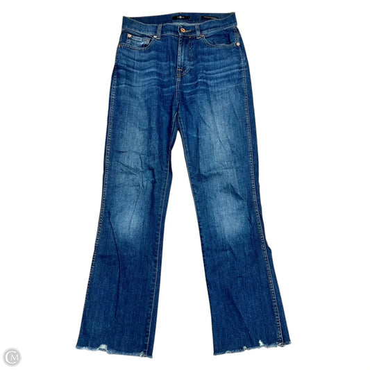 Jeans Skinny By 7 For All Mankind In Blue Denim, Size: 2