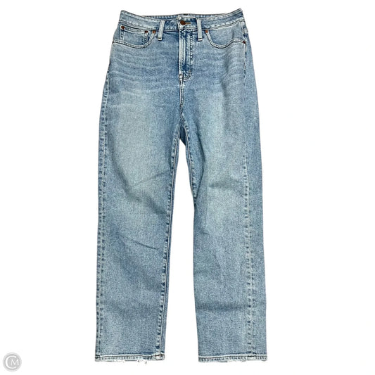 Jeans Straight By Madewell In Blue Denim, Size: 6