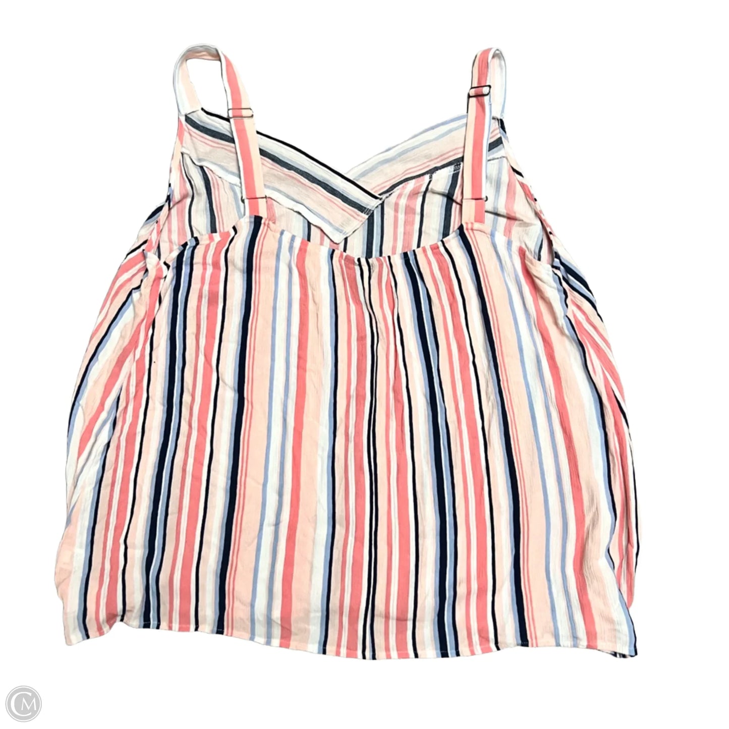 Top Sleeveless By Lane Bryant In Blue & Orange, Size: 1x