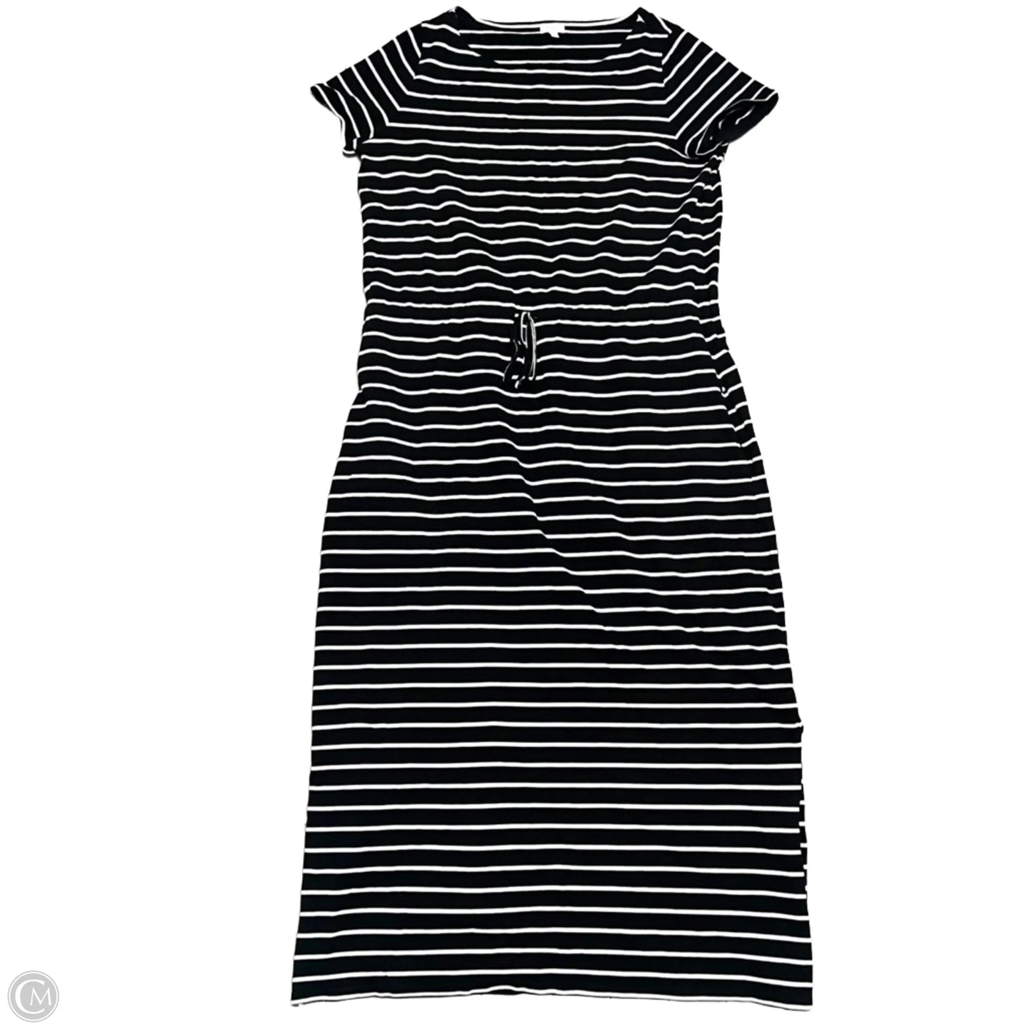 Dress Casual Maxi By Talbots In Black & White, Size: 1x