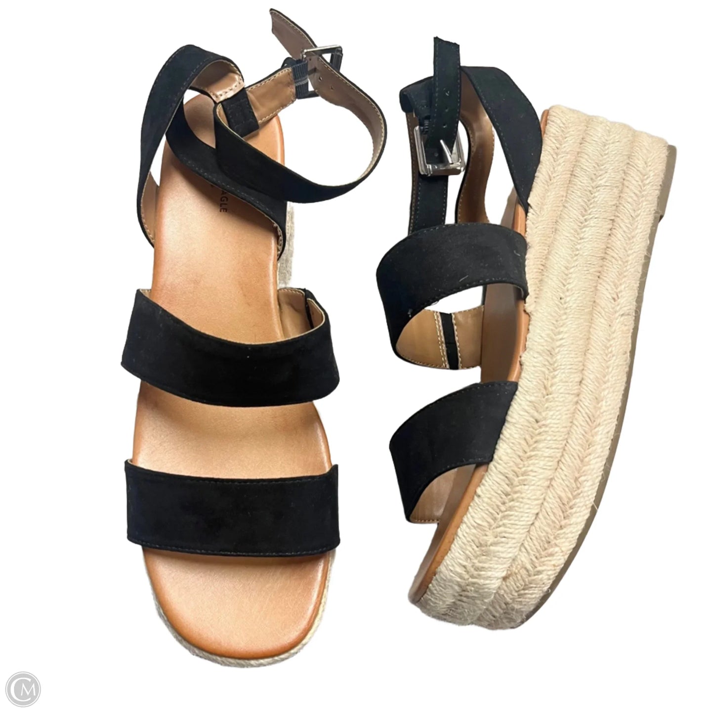 Sandals Heels Platform By American Eagle In Black, Size: 11