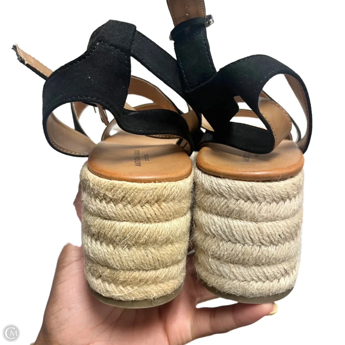 Sandals Heels Platform By American Eagle In Black, Size: 11