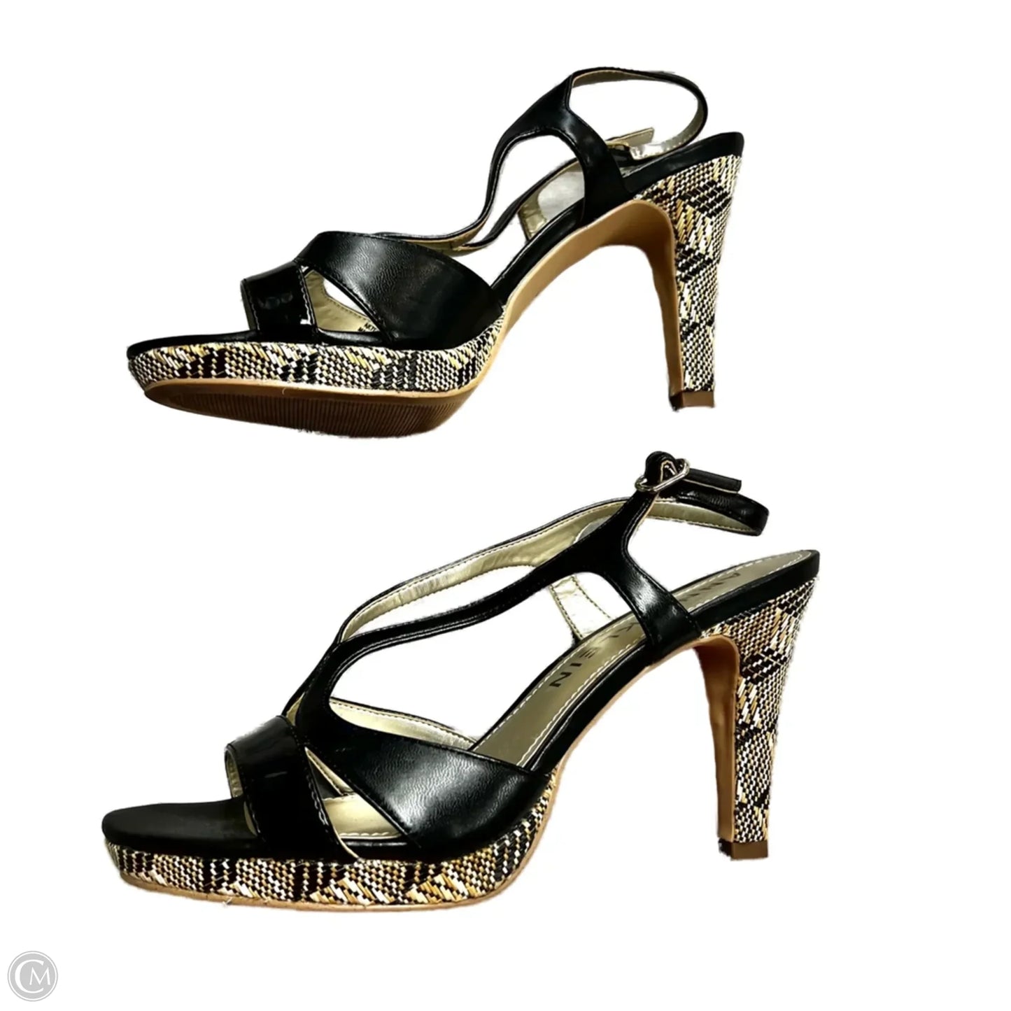 Sandals Heels Block By Anne Klein In Black, Size: 9.5