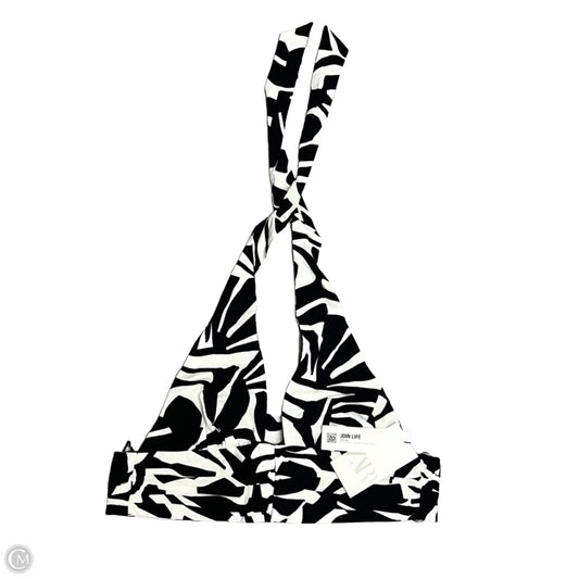 Top Sleeveless By Zara In Black & White, Size: L