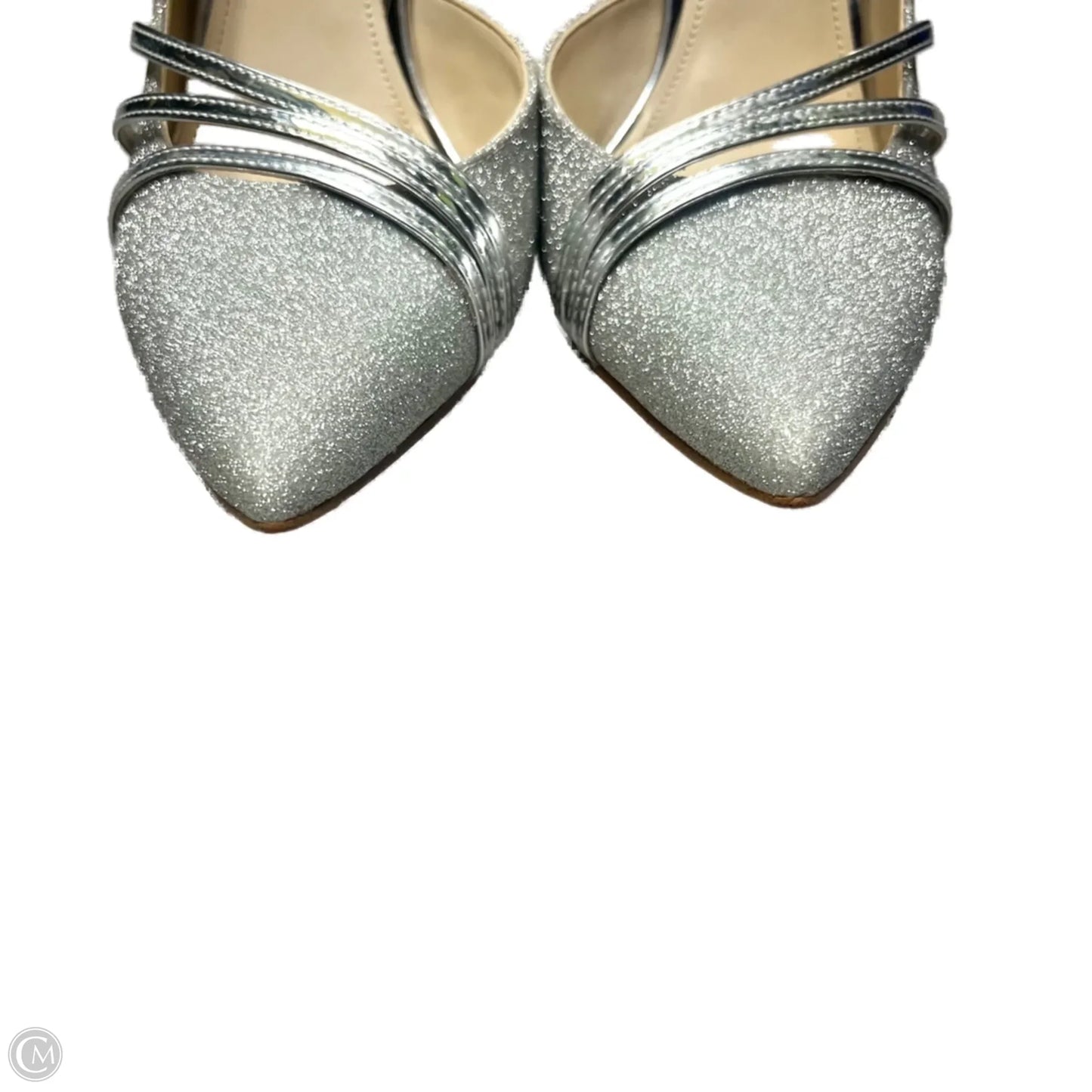 Shoes Heels Stiletto By Nine West In Silver, Size: 7