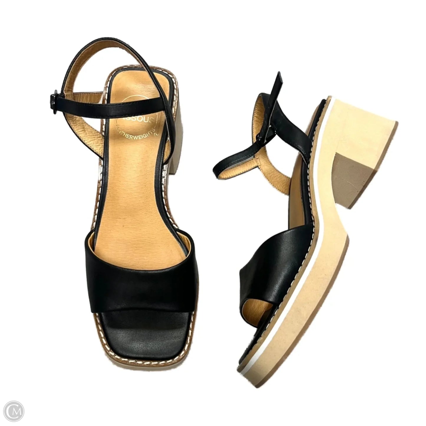 Sandals Heels Block By Andre Assous In Black, Size: 7.5