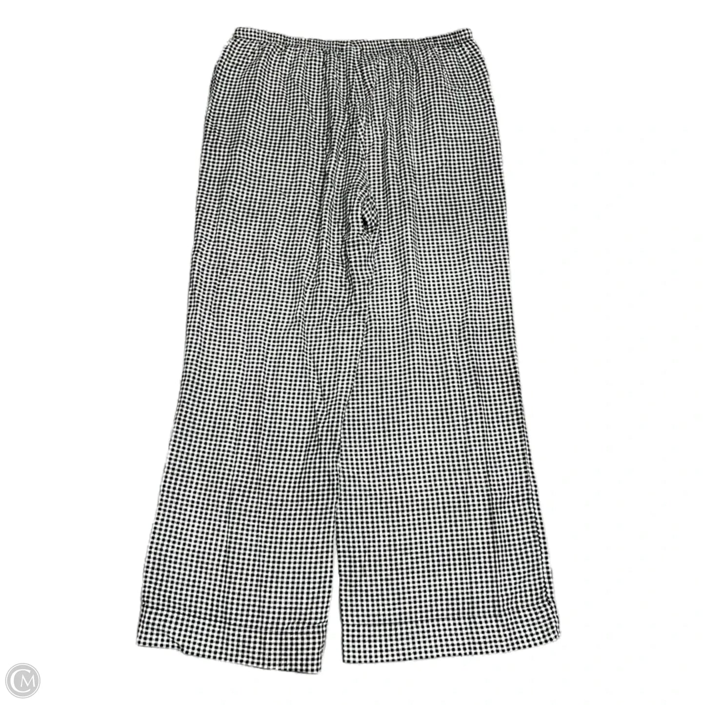Pants Linen By A New Day In Black & White, Size: 12