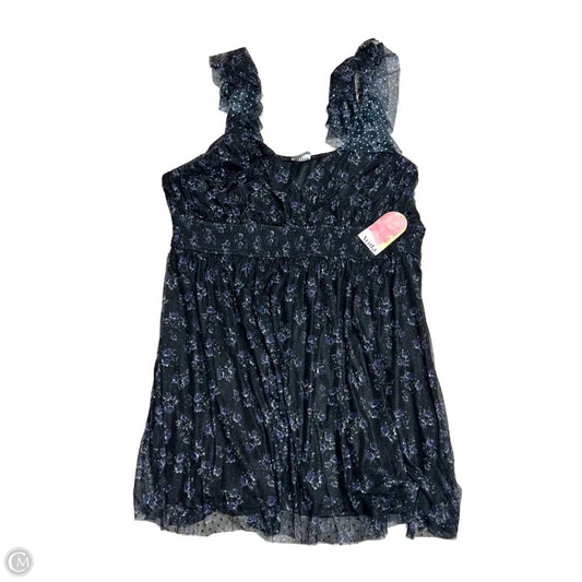 Dress Casual Short By Arula In Black & Blue, Size: 3x