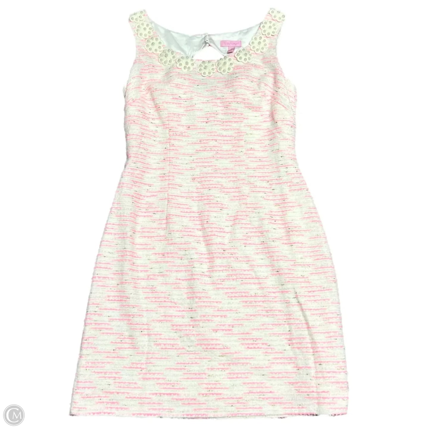 Dress Designer By Lilly Pulitzer In Cream & Pink, Size: Xs