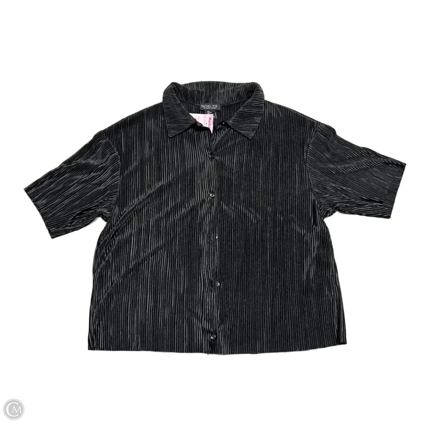 Top Short Sleeve By Rachel Zoe In Black, Size: L