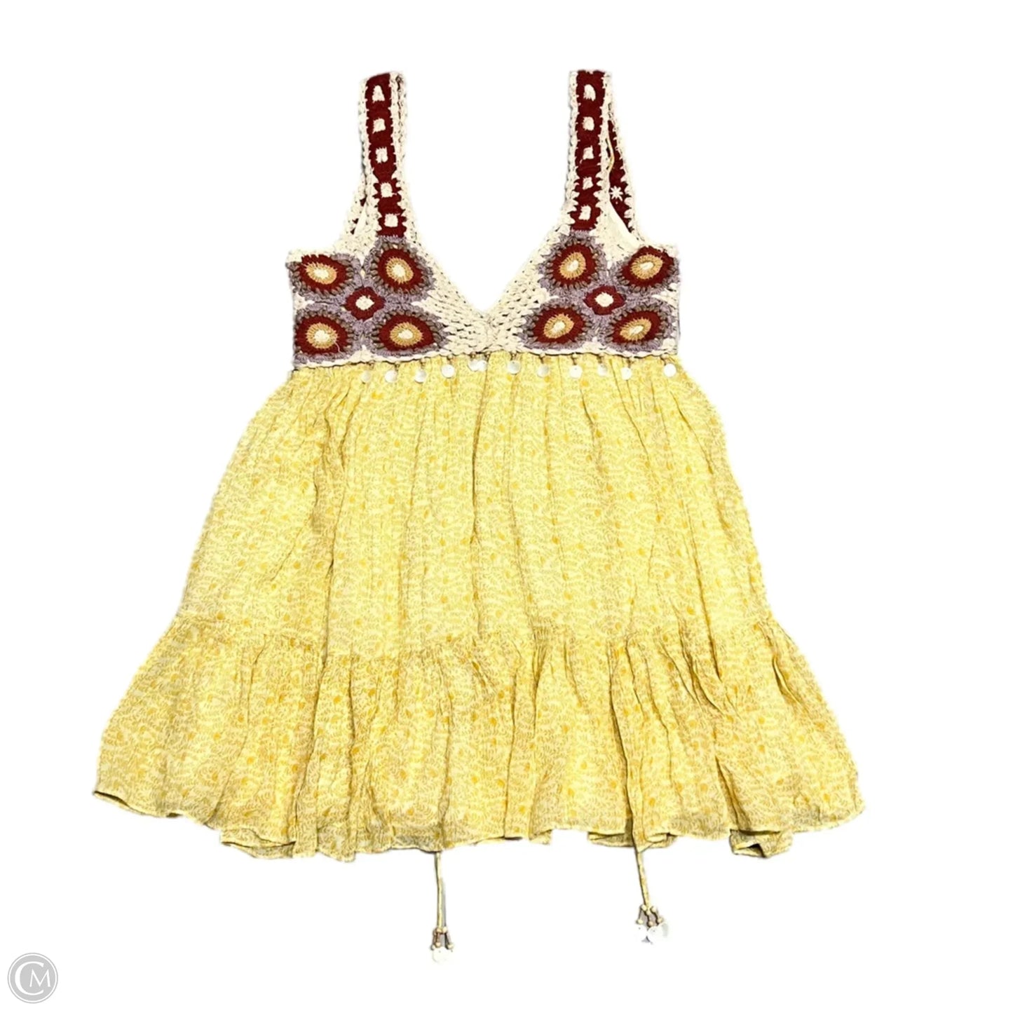 Dress Casual Short By Zara In Yellow, Size: L