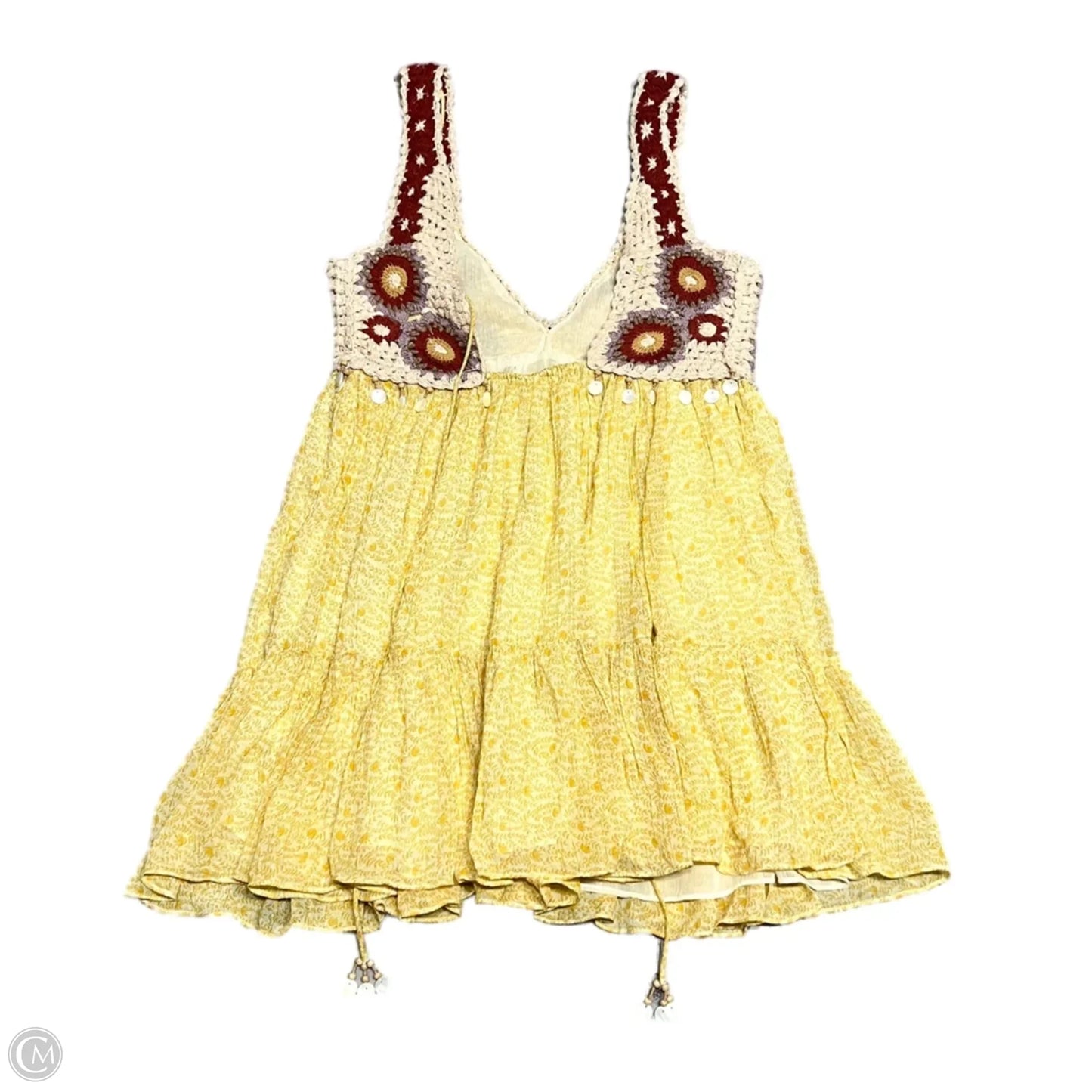 Dress Casual Short By Zara In Yellow, Size: L