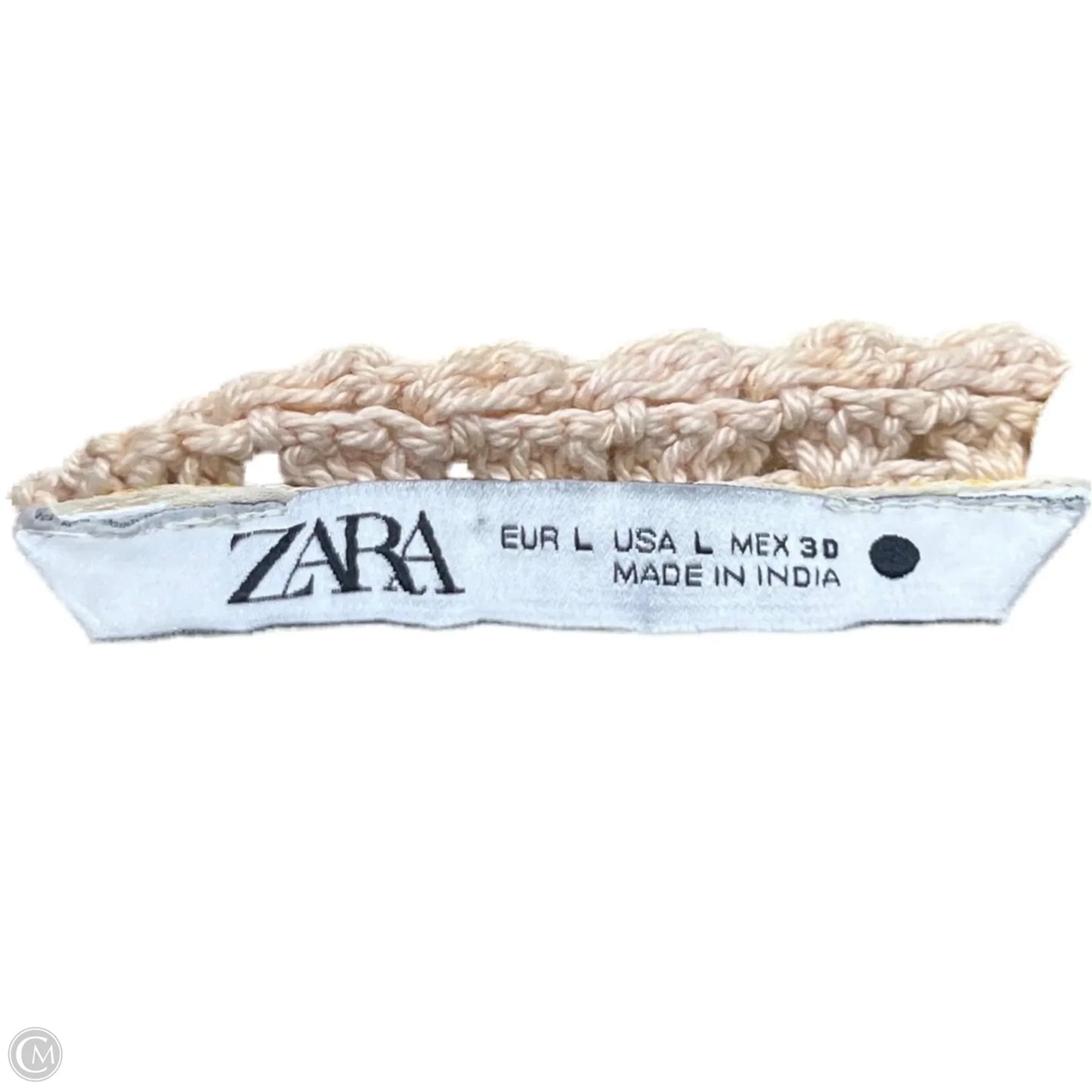 Dress Casual Short By Zara In Yellow, Size: L