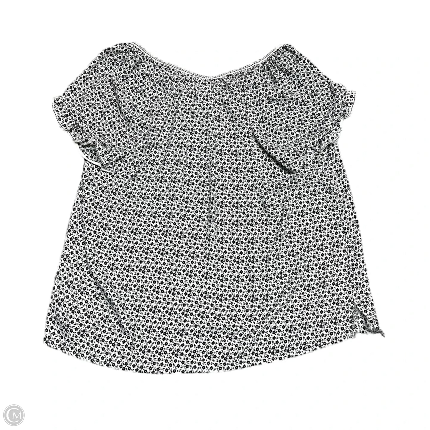 Top Sleeveless By Max Studio In Black & White, Size: 1x