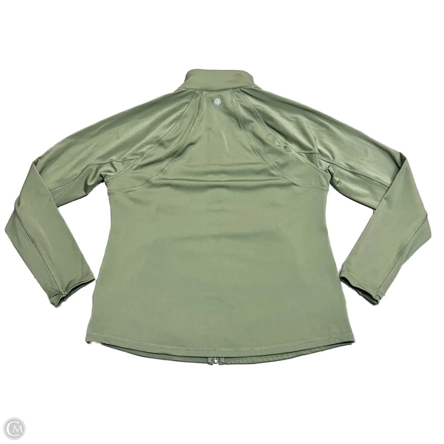 Athletic Top Long Sleeve Collar By Talbots In Green, Size: L
