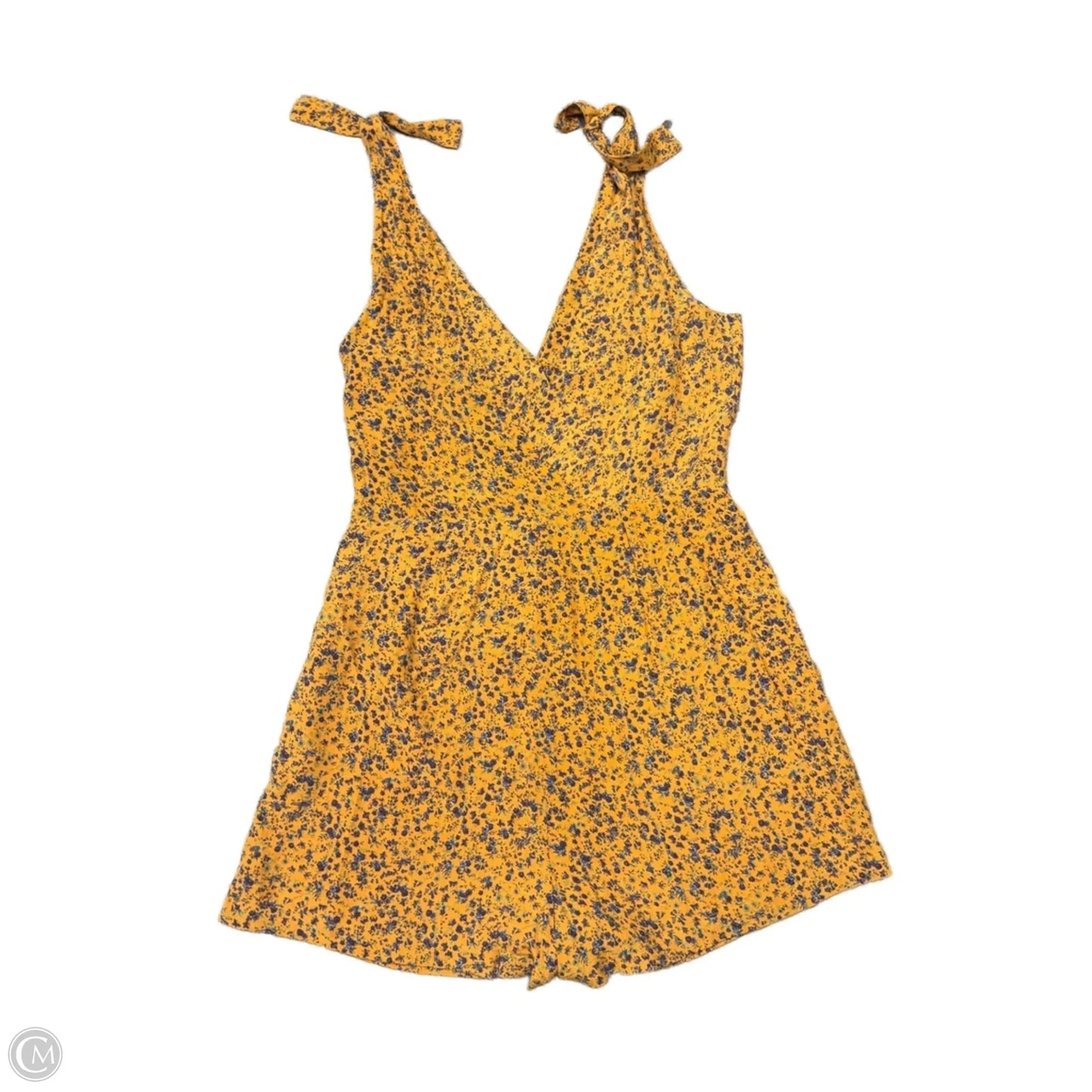 Romper By Urban Outfitters In Blue & Yellow, Size: S