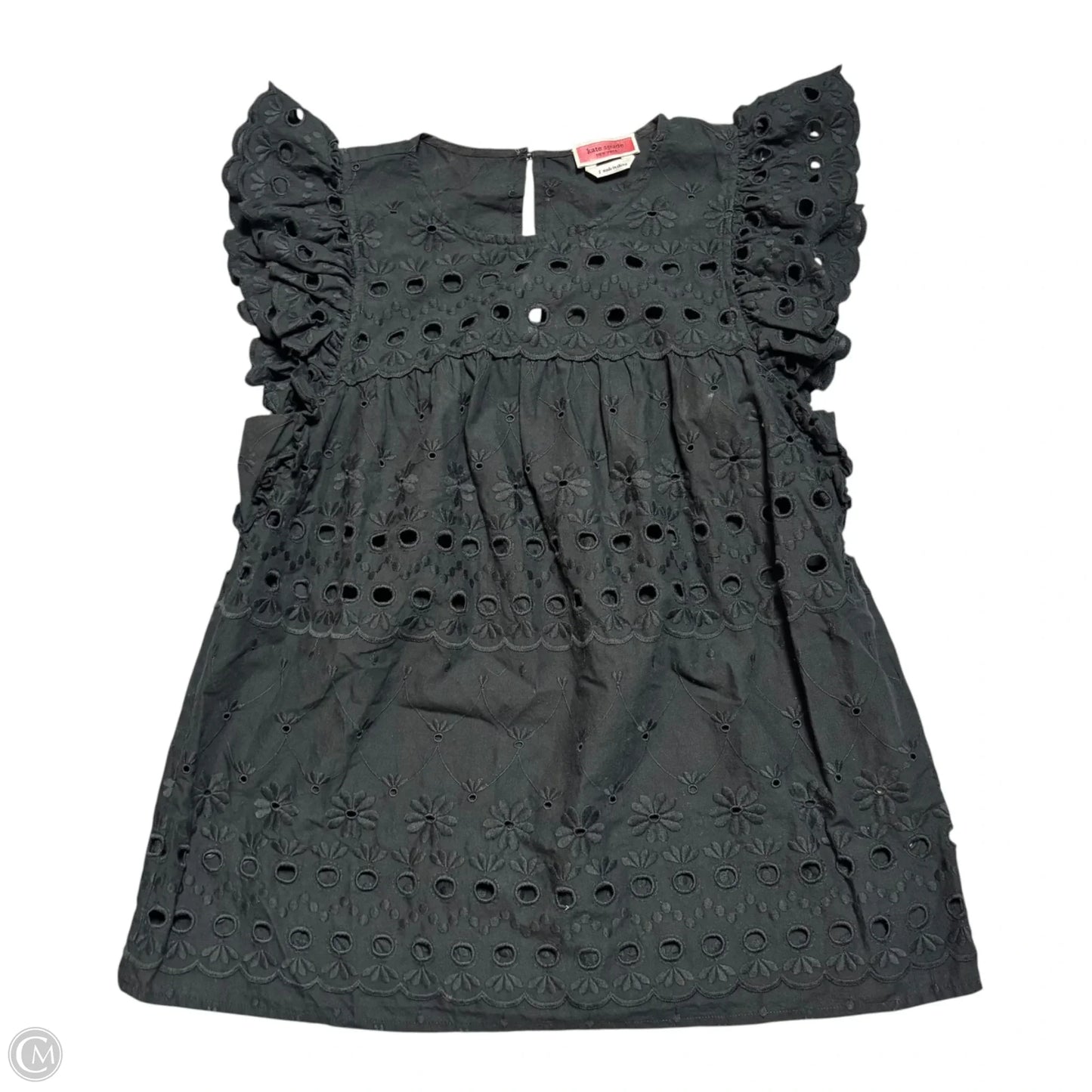 Top Sleeveless Designer By Kate Spade In Black, Size: S