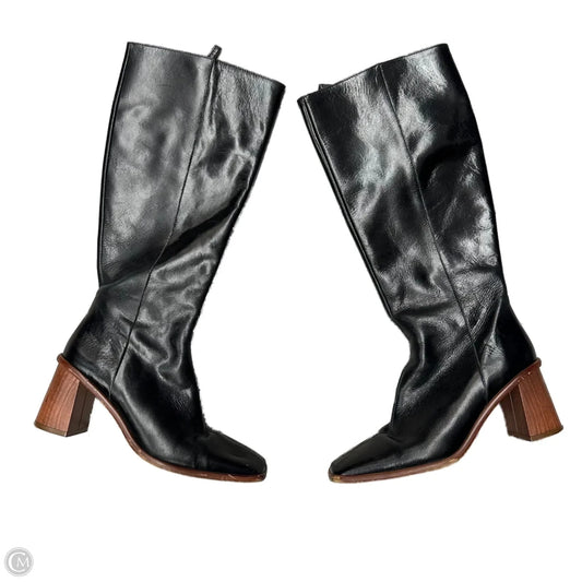 Boots Knee Heels By Alohas In Black, Size: 6.5