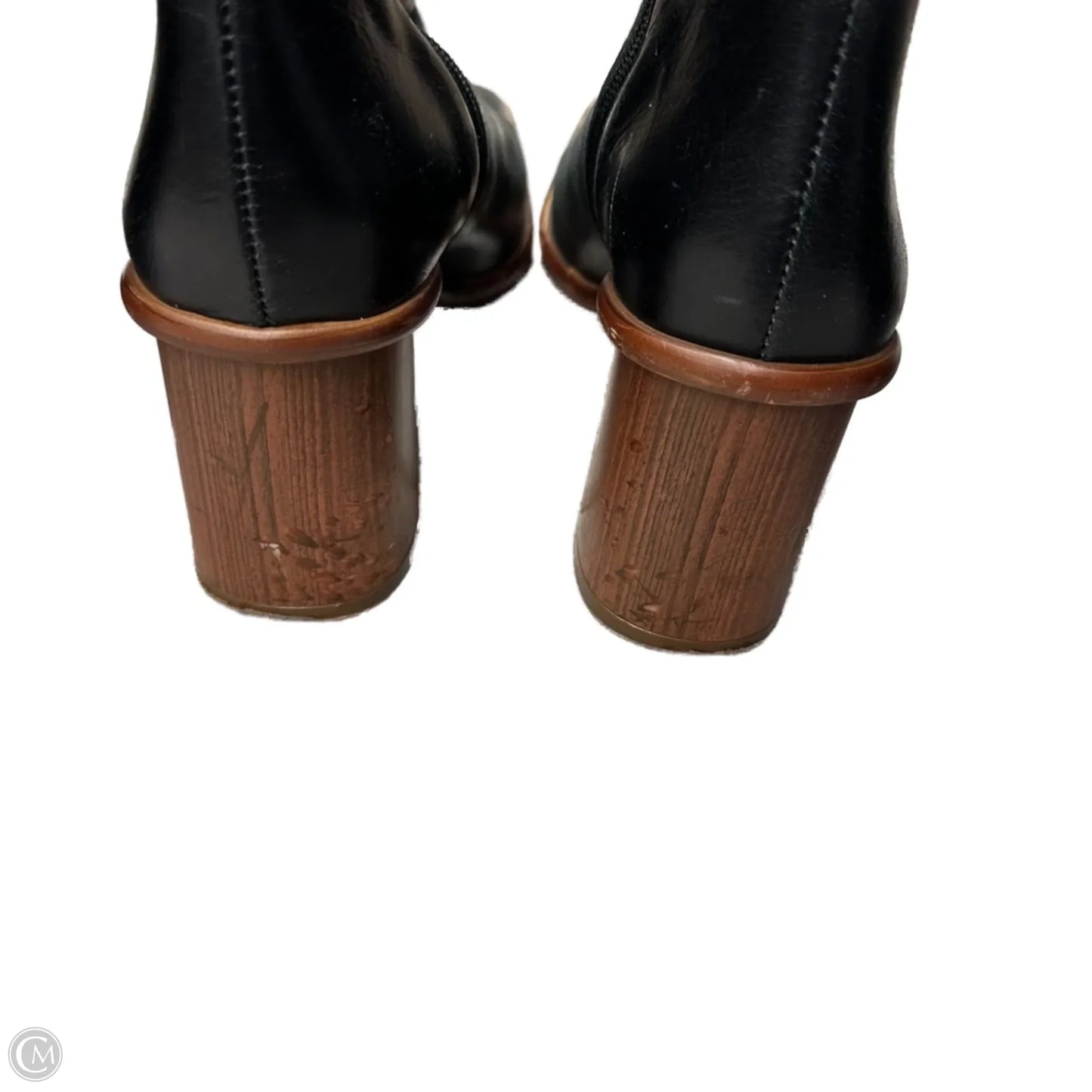 Boots Knee Heels By Alohas In Black, Size: 6.5