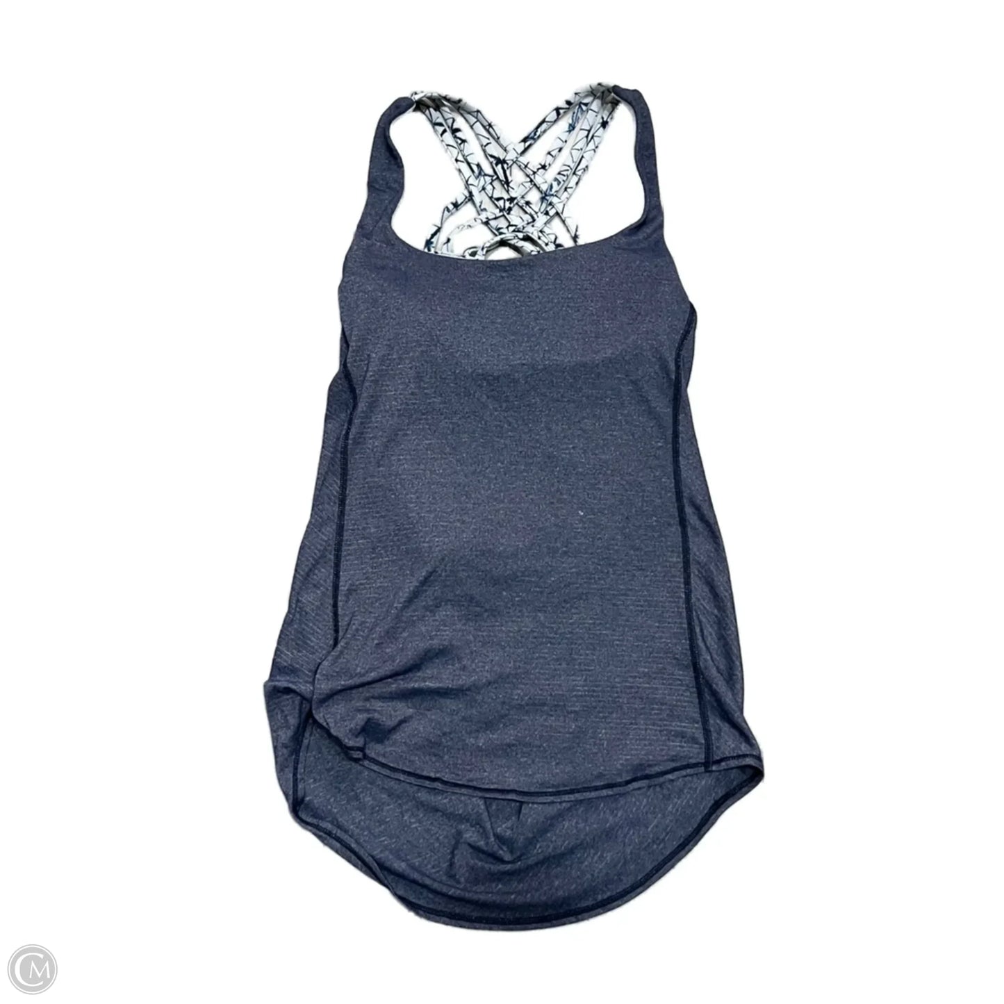 Athletic Tank Top By Lululemon In Blue & Grey, Size: S