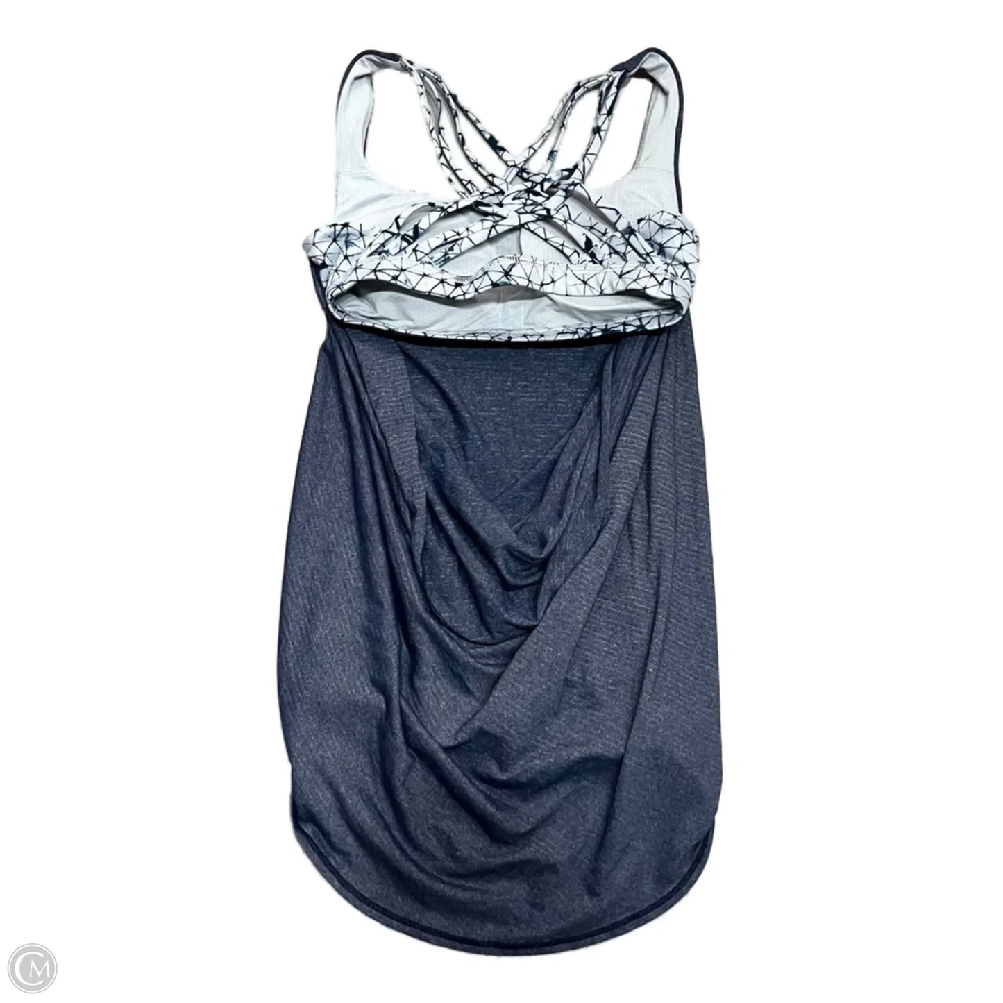 Athletic Tank Top By Lululemon In Blue & Grey, Size: S