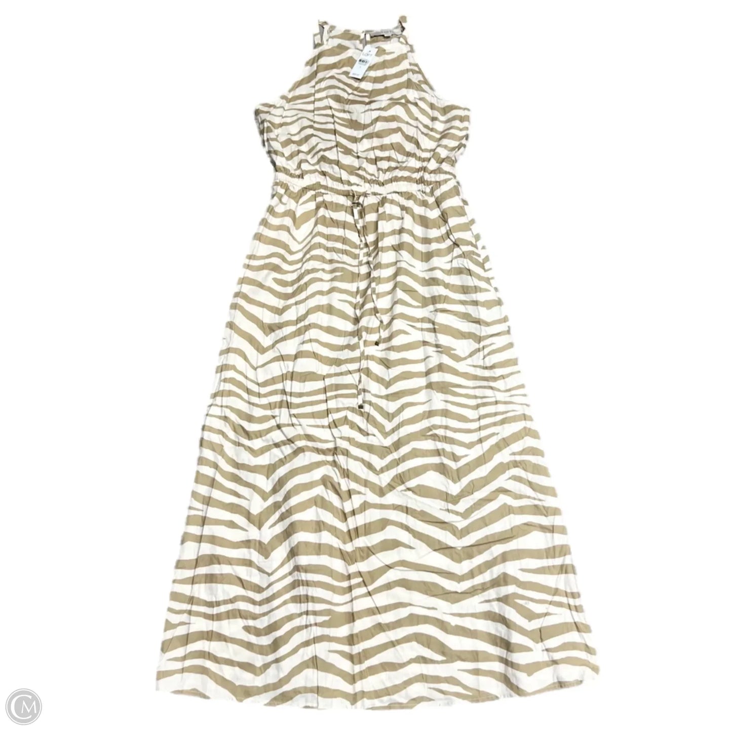 Dress Casual Maxi By Loft In Cream & Tan, Size: S