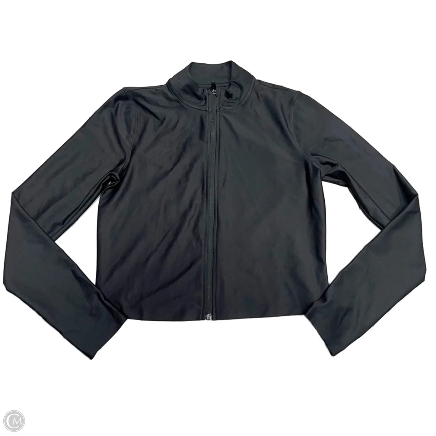 Athletic Top Long Sleeve Collar By Old Navy In Black, Size: L