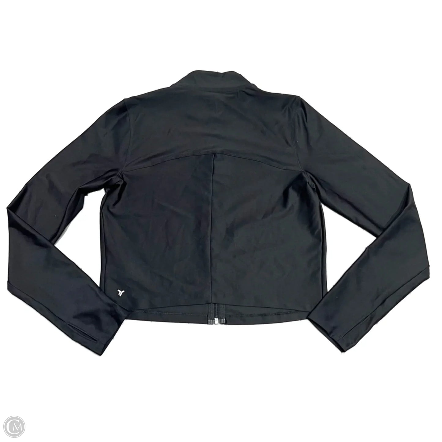 Athletic Top Long Sleeve Collar By Old Navy In Black, Size: L