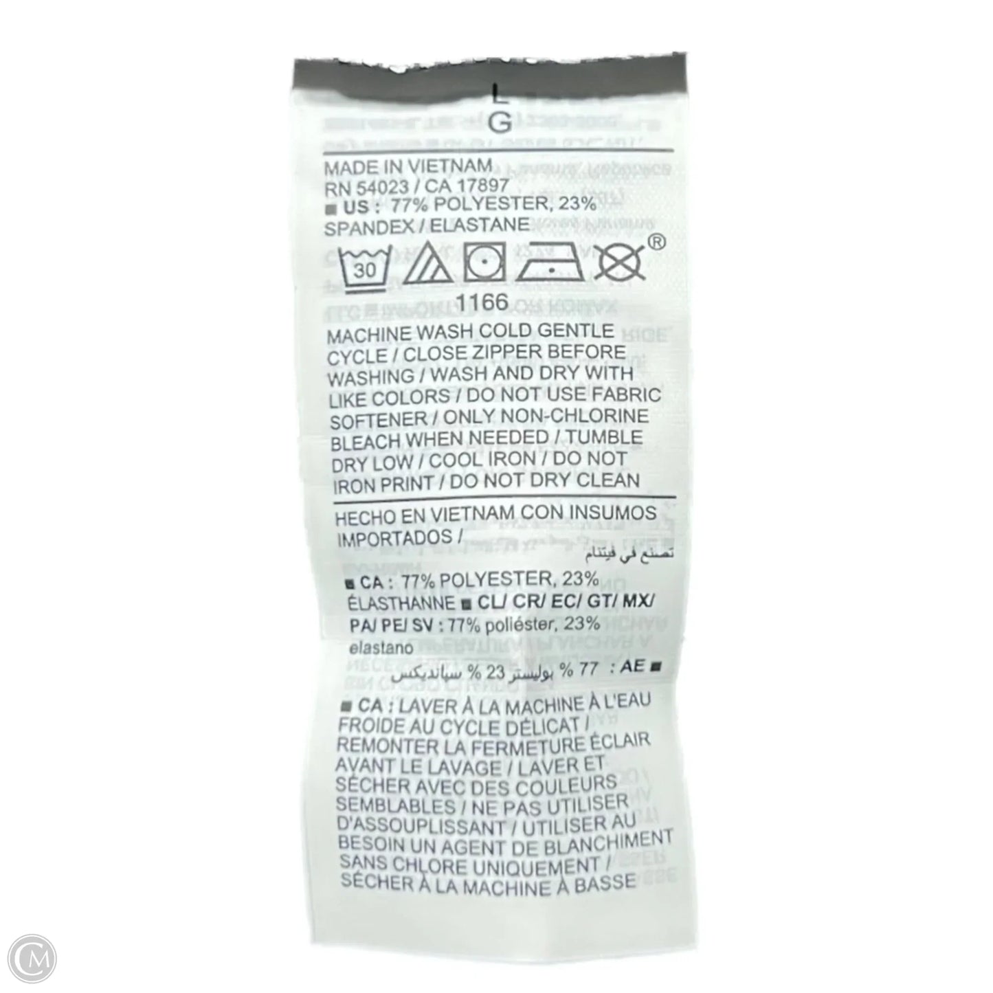 Athletic Top Long Sleeve Collar By Old Navy In Black, Size: L