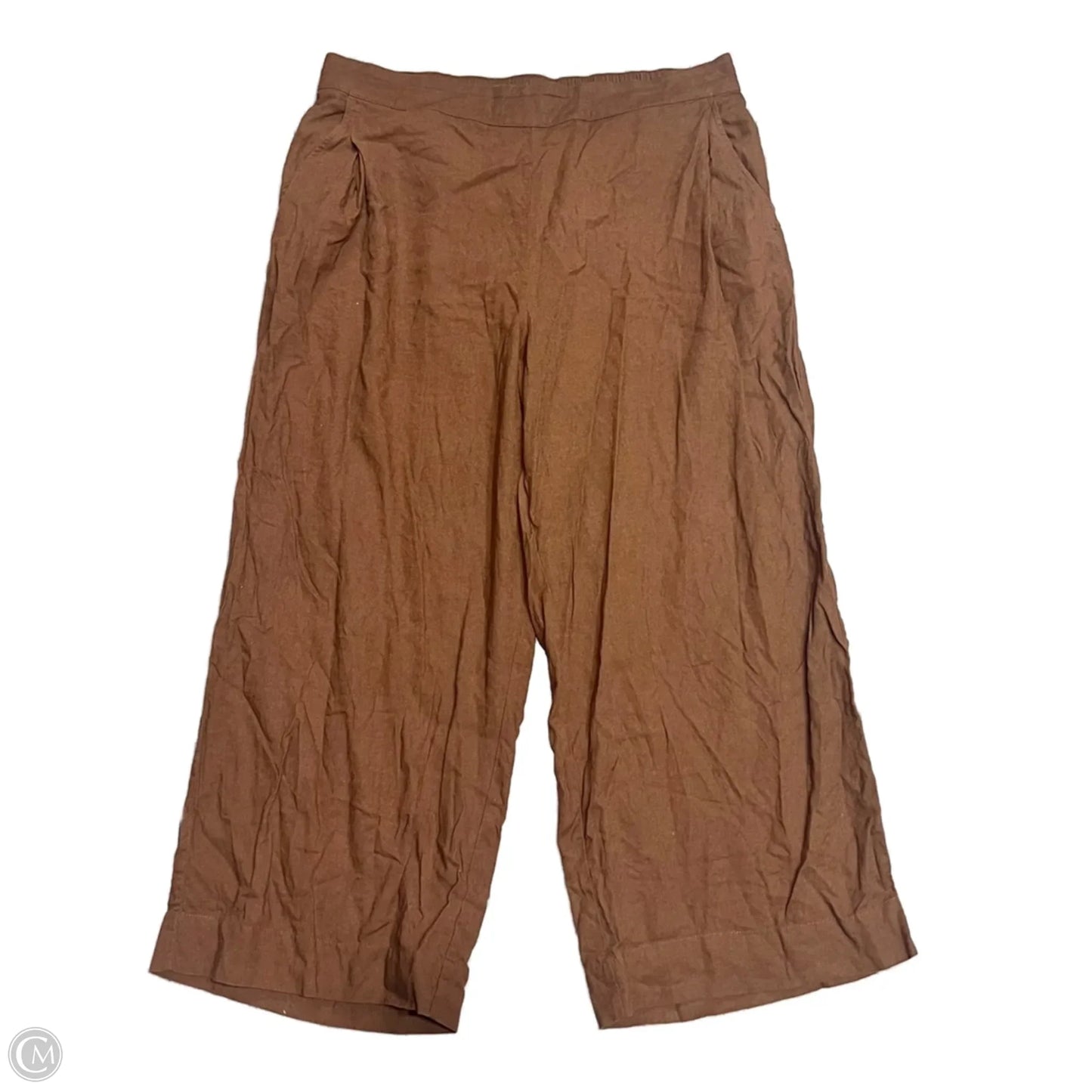 Pants Linen By Madewell In Brown, Size: 14