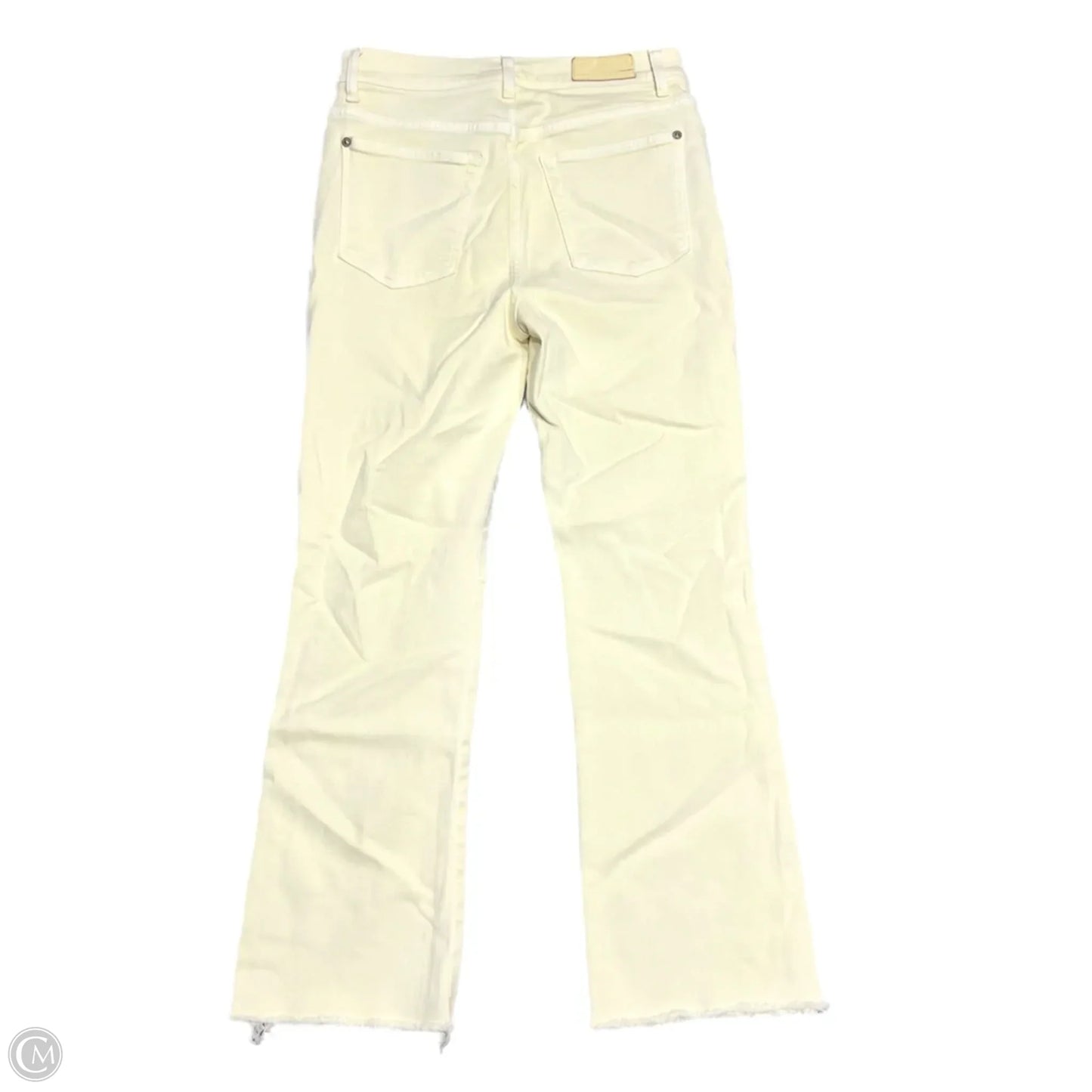 Jeans Flared By 7 For All Mankind In Yellow Denim, Size: 8