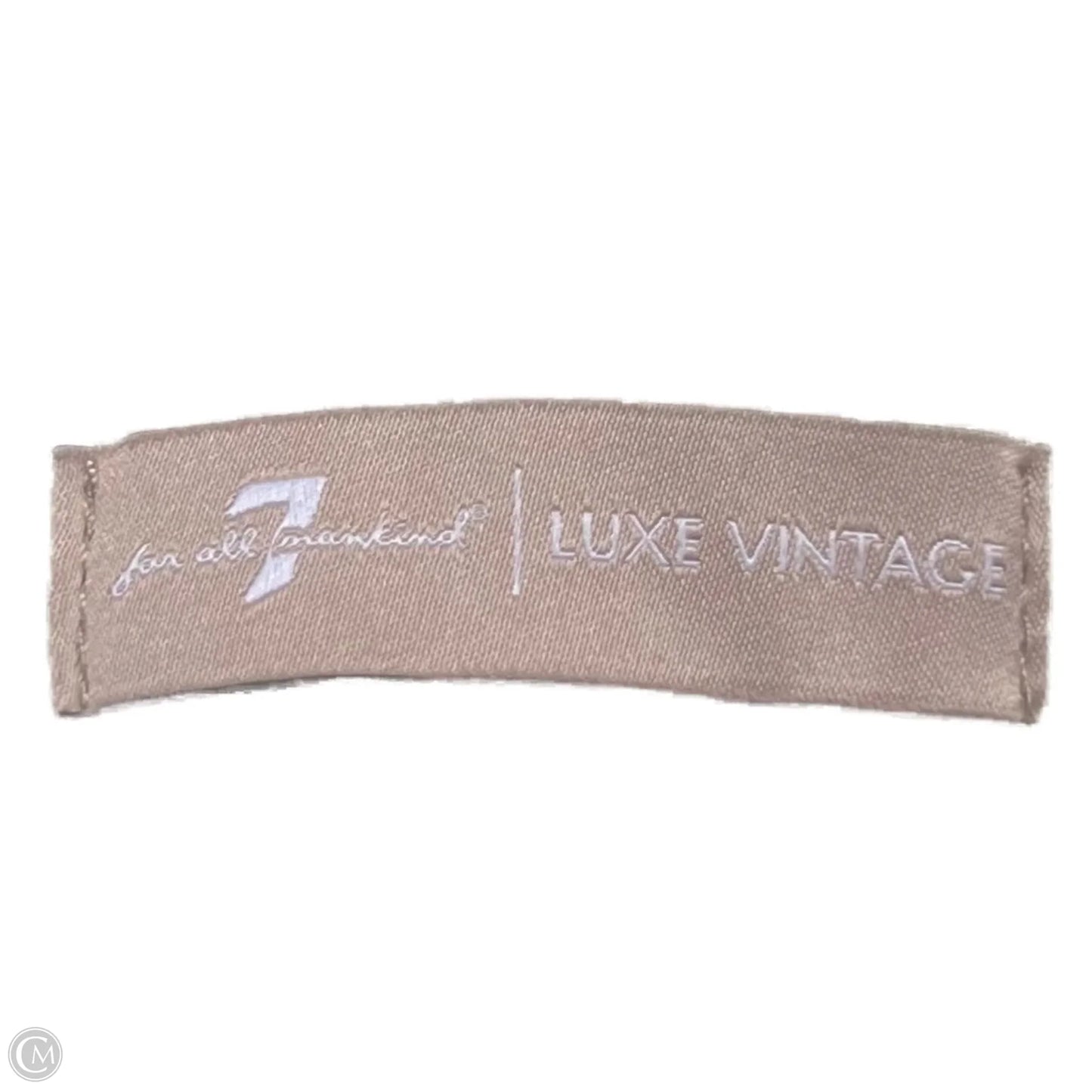 Jeans Flared By 7 For All Mankind In Yellow Denim, Size: 8