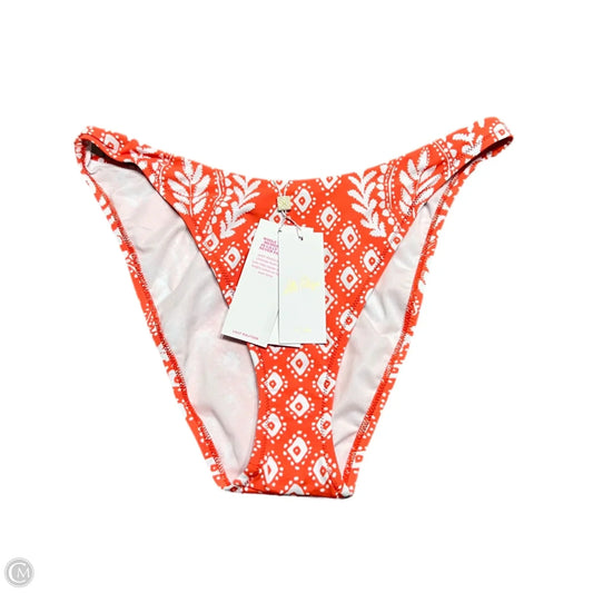 Swimsuit Designer By Lilly Pulitzer In Orange & White, Size: S