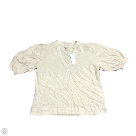 Top Short Sleeve Designer By Lilly Pulitzer In Tan, Size: Xl