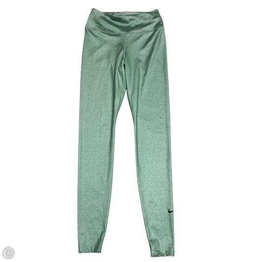 Athletic Leggings By Nike In Green, Size: 0