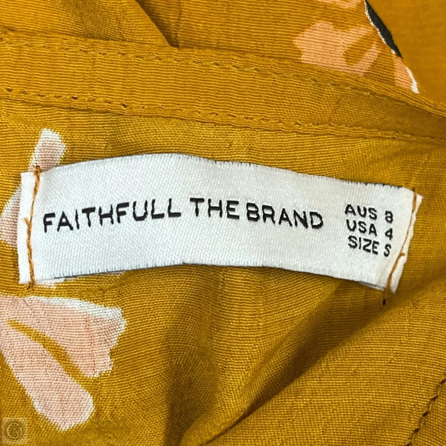 Jumpsuit By Faithfull The Brand In Yellow, Size: S
