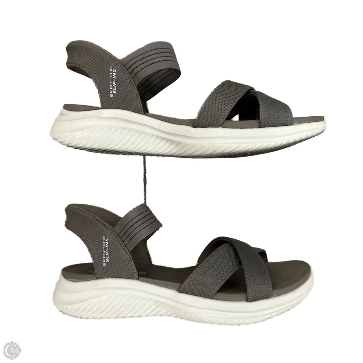 Sandals Heels Platform By Skechers In Taupe, Size: 9