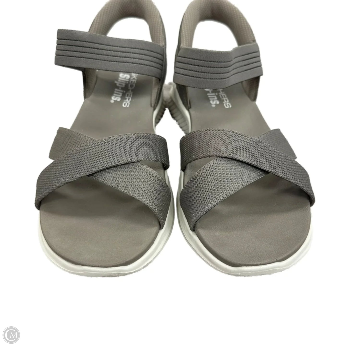 Sandals Heels Platform By Skechers In Taupe, Size: 9