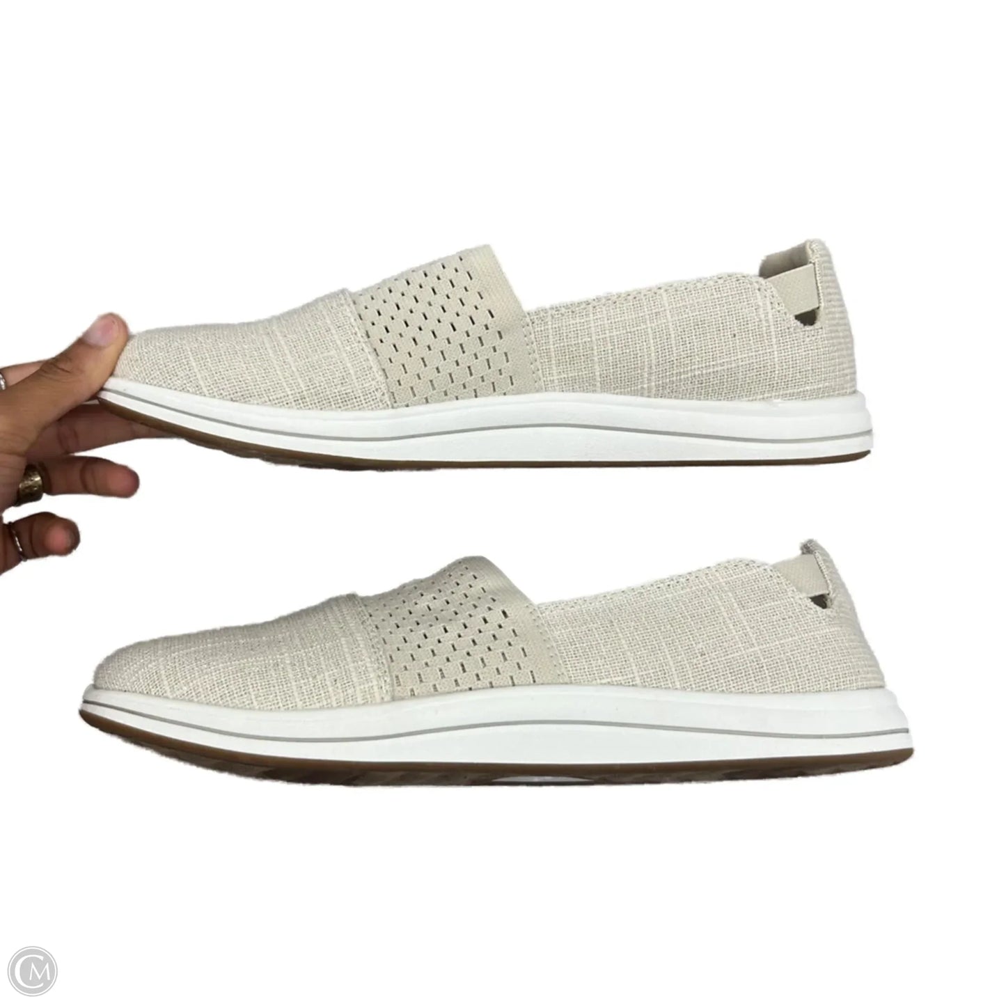 Shoes Heels Platform By Clarks In Cream, Size: 9.5