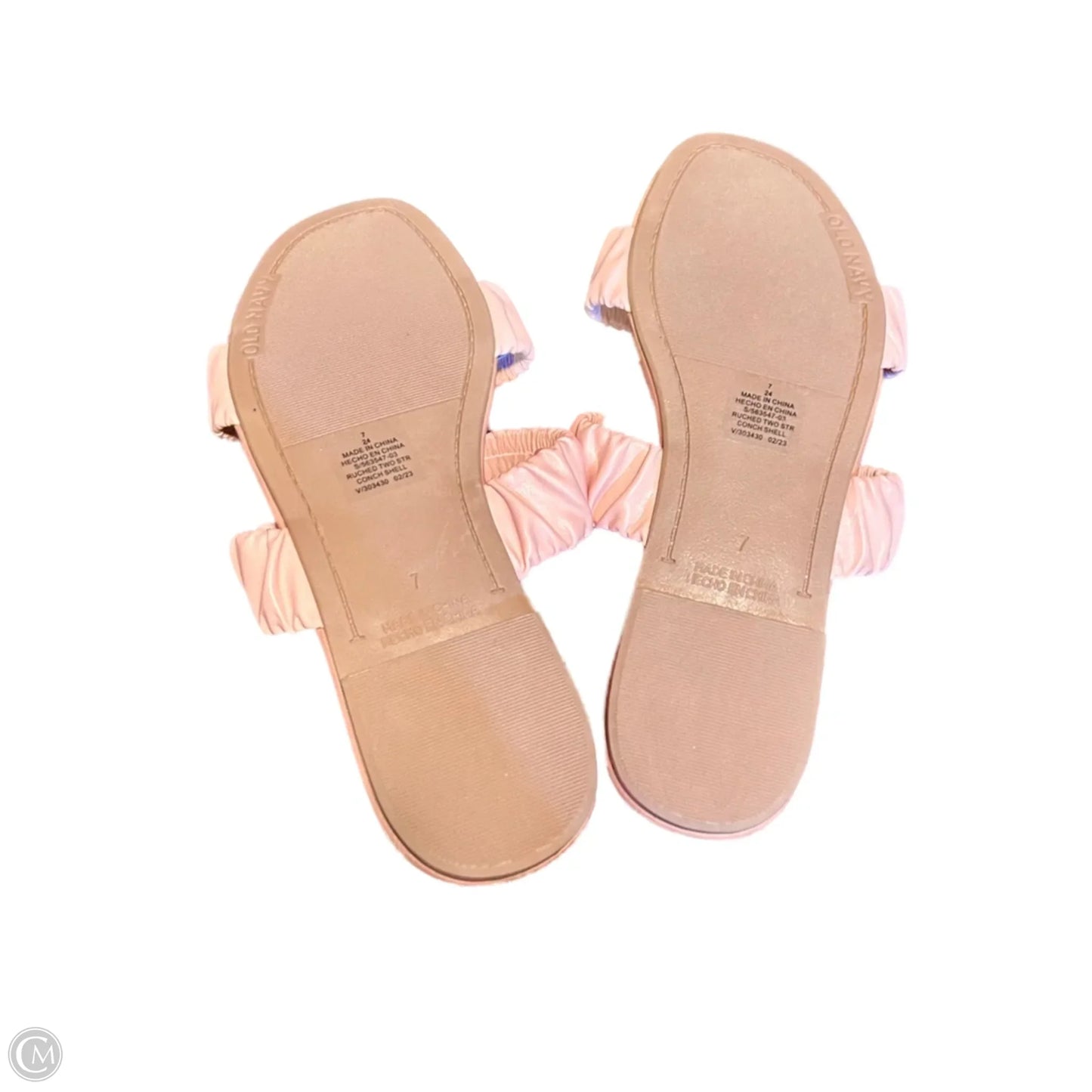 Sandals Flats By Old Navy In Pink, Size: 7