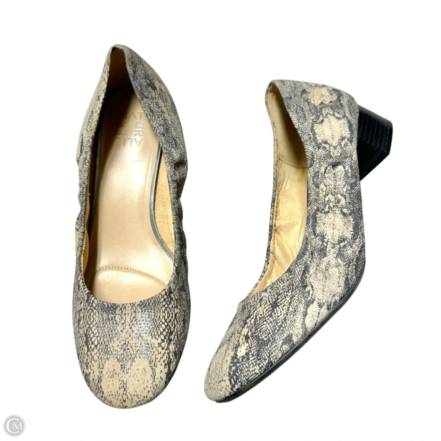 Shoes Heels Block By Naturalizer In Snakeskin Print, Size: 11