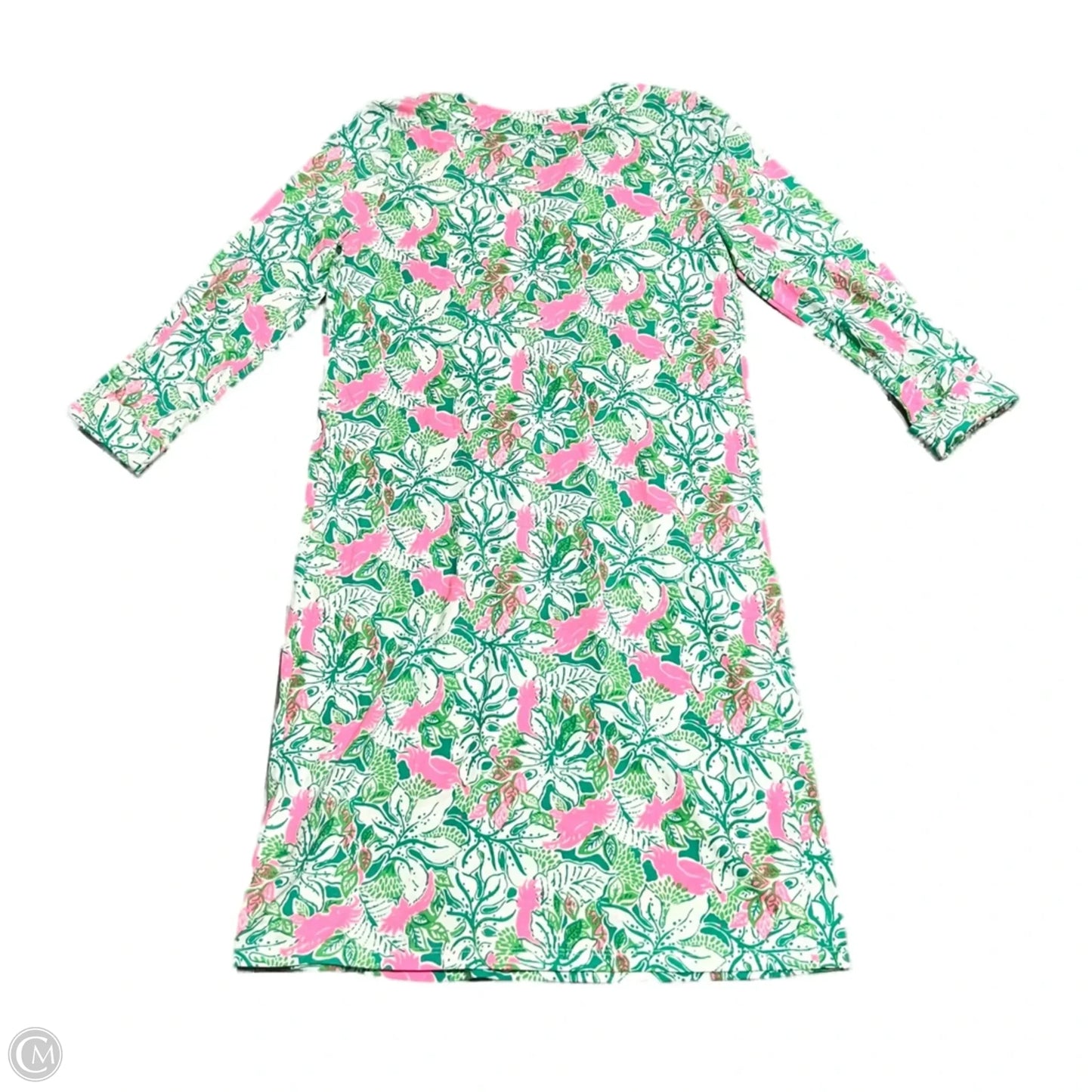 Dress Designer By Lilly Pulitzer In Green & Pink, Size: S
