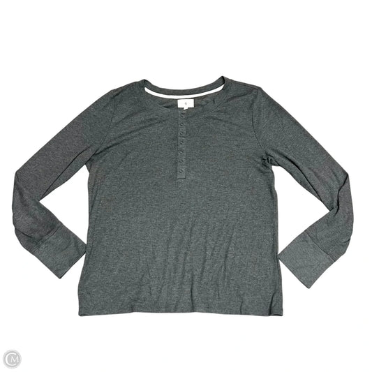 Top Long Sleeve By Lou And Grey In Grey, Size: Xl
