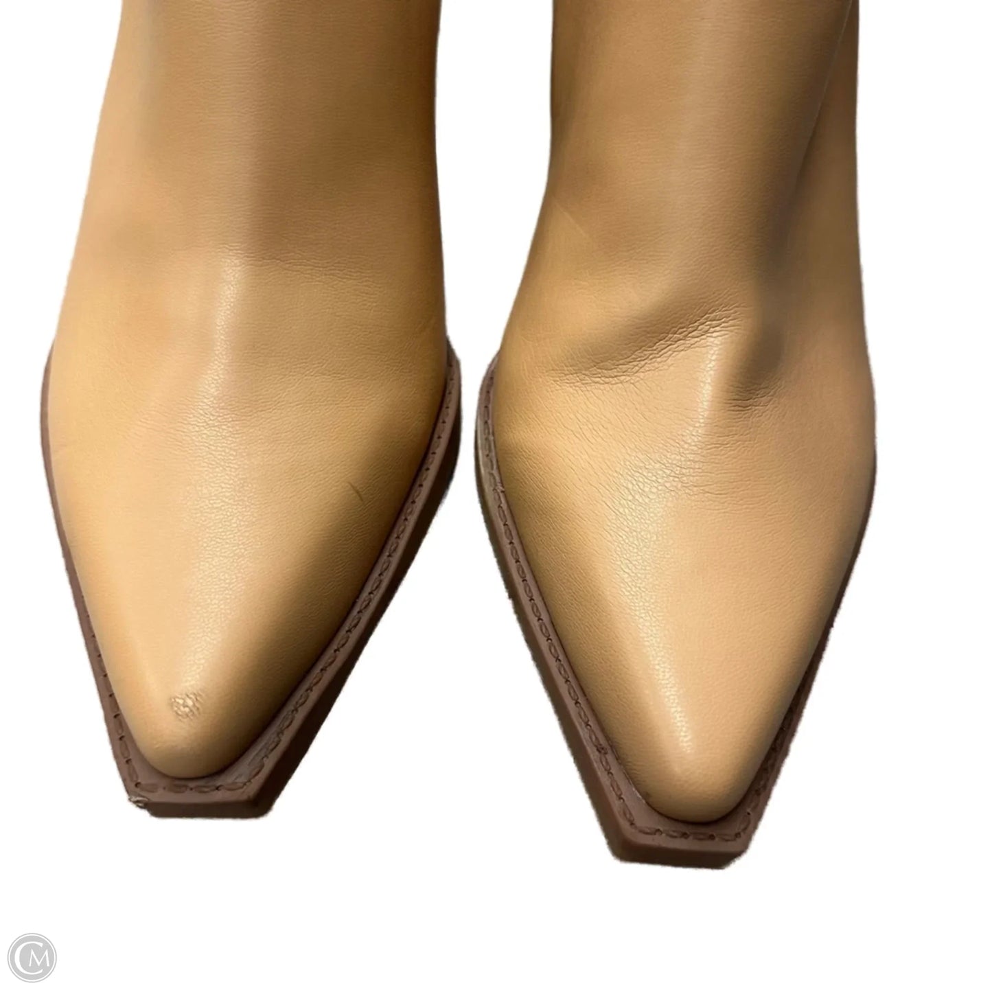 Boots Ankle Heels By Dolce Vita In Tan, Size: 10