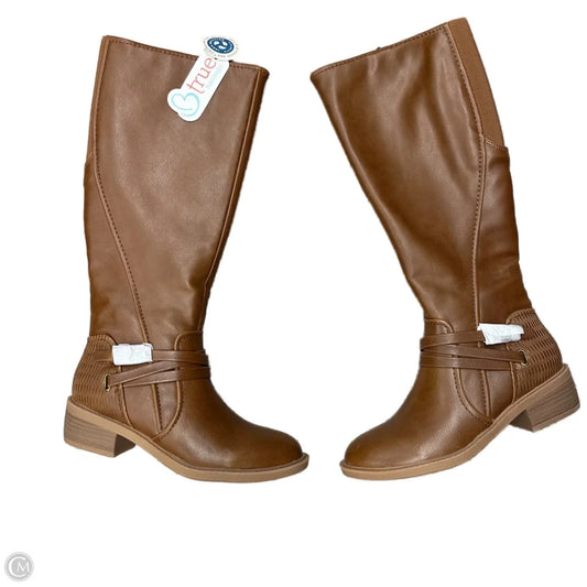 Boots Mid-calf Heels By Bare Traps In Brown, Size: 6