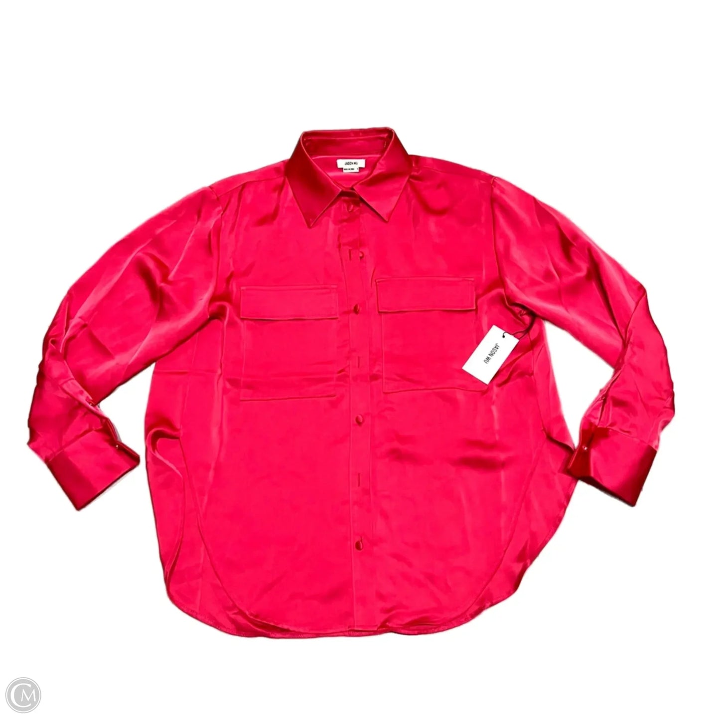 Top Long Sleeve Designer By Jason Wu In Red, Size: S