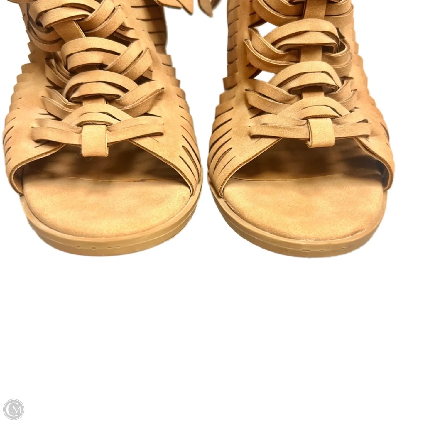 Sandals Heels Block By Dolce Vita In Tan, Size: 7